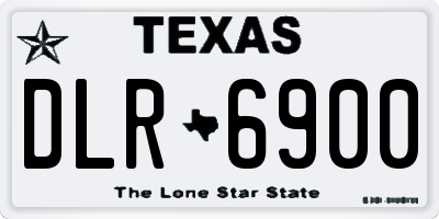 TX license plate DLR6900