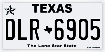 TX license plate DLR6905