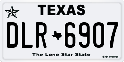 TX license plate DLR6907