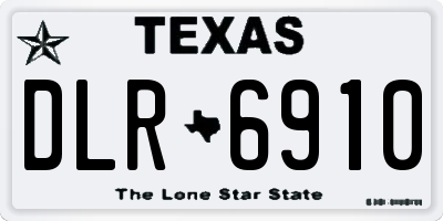 TX license plate DLR6910