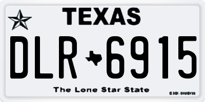 TX license plate DLR6915