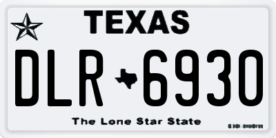 TX license plate DLR6930