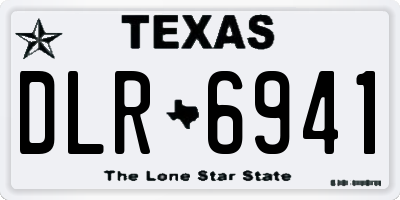 TX license plate DLR6941