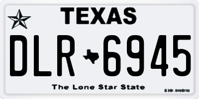 TX license plate DLR6945