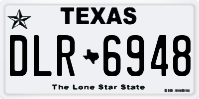 TX license plate DLR6948