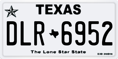TX license plate DLR6952