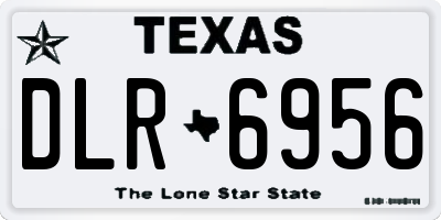 TX license plate DLR6956