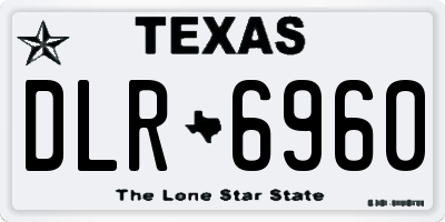 TX license plate DLR6960