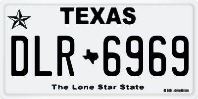 TX license plate DLR6969