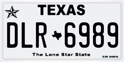 TX license plate DLR6989