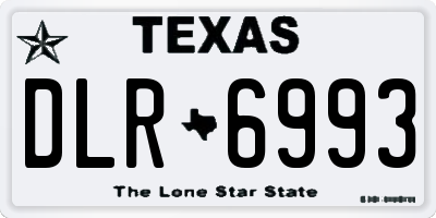 TX license plate DLR6993