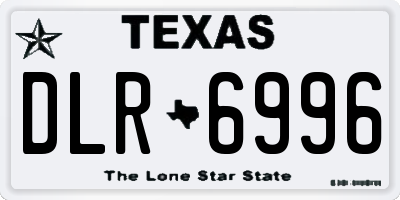 TX license plate DLR6996