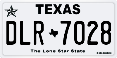 TX license plate DLR7028