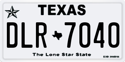 TX license plate DLR7040