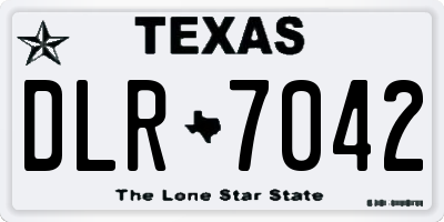 TX license plate DLR7042