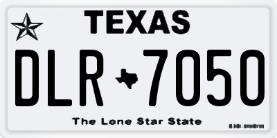 TX license plate DLR7050