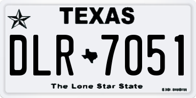 TX license plate DLR7051