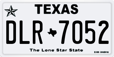 TX license plate DLR7052