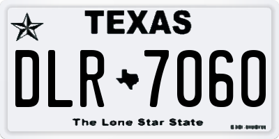 TX license plate DLR7060