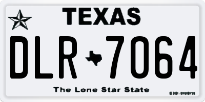 TX license plate DLR7064