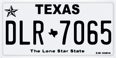 TX license plate DLR7065