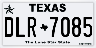 TX license plate DLR7085