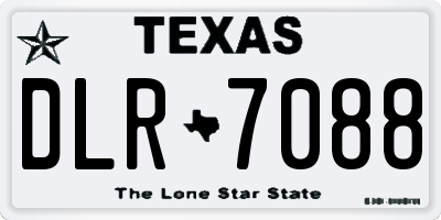 TX license plate DLR7088