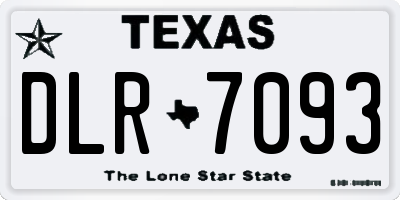 TX license plate DLR7093