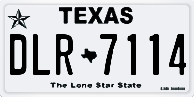 TX license plate DLR7114