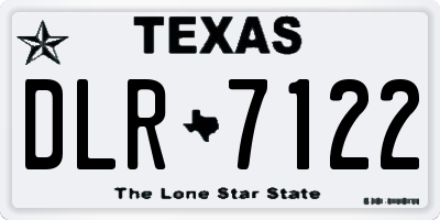 TX license plate DLR7122