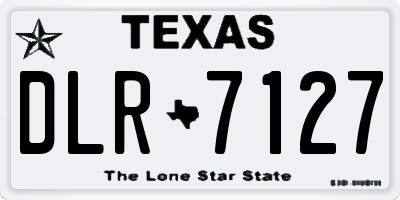 TX license plate DLR7127