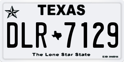 TX license plate DLR7129