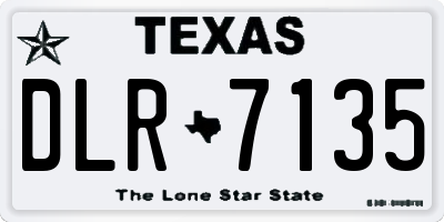 TX license plate DLR7135