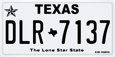 TX license plate DLR7137