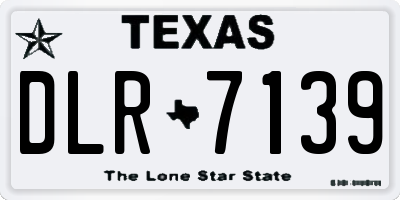 TX license plate DLR7139