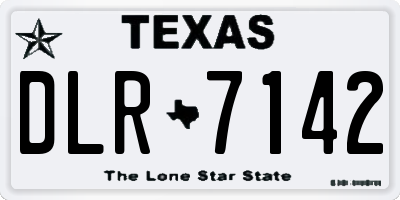 TX license plate DLR7142