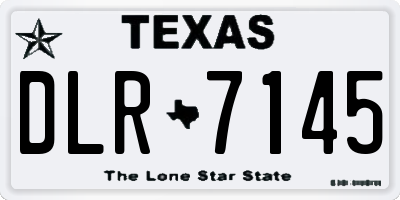 TX license plate DLR7145