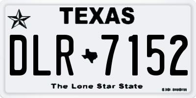 TX license plate DLR7152