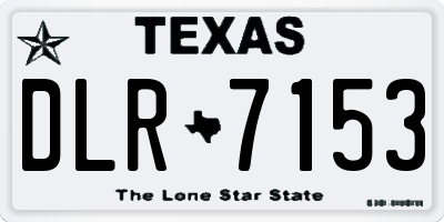 TX license plate DLR7153