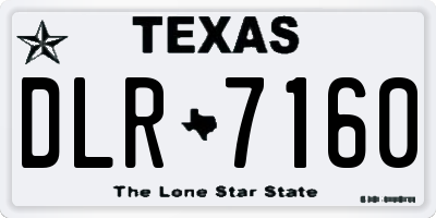 TX license plate DLR7160