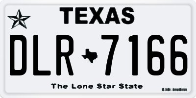 TX license plate DLR7166