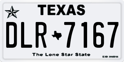 TX license plate DLR7167