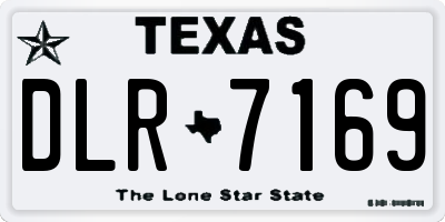 TX license plate DLR7169