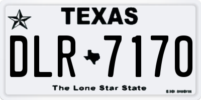 TX license plate DLR7170