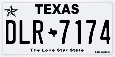 TX license plate DLR7174