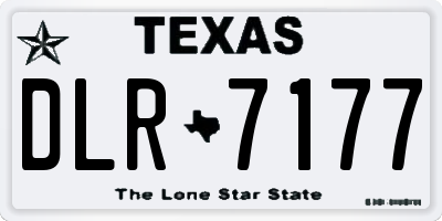 TX license plate DLR7177