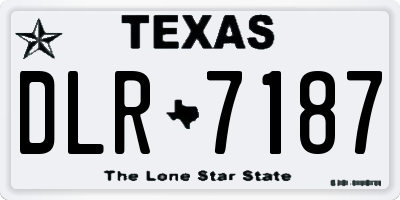 TX license plate DLR7187