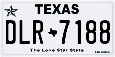 TX license plate DLR7188