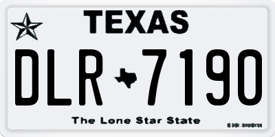 TX license plate DLR7190