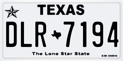 TX license plate DLR7194